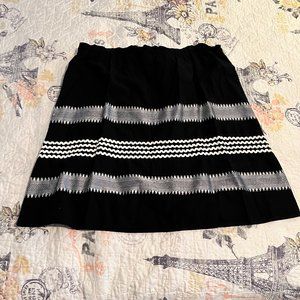 Black Cotton Skirt